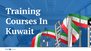 training courses in kuwait with kuwait flag and classroom